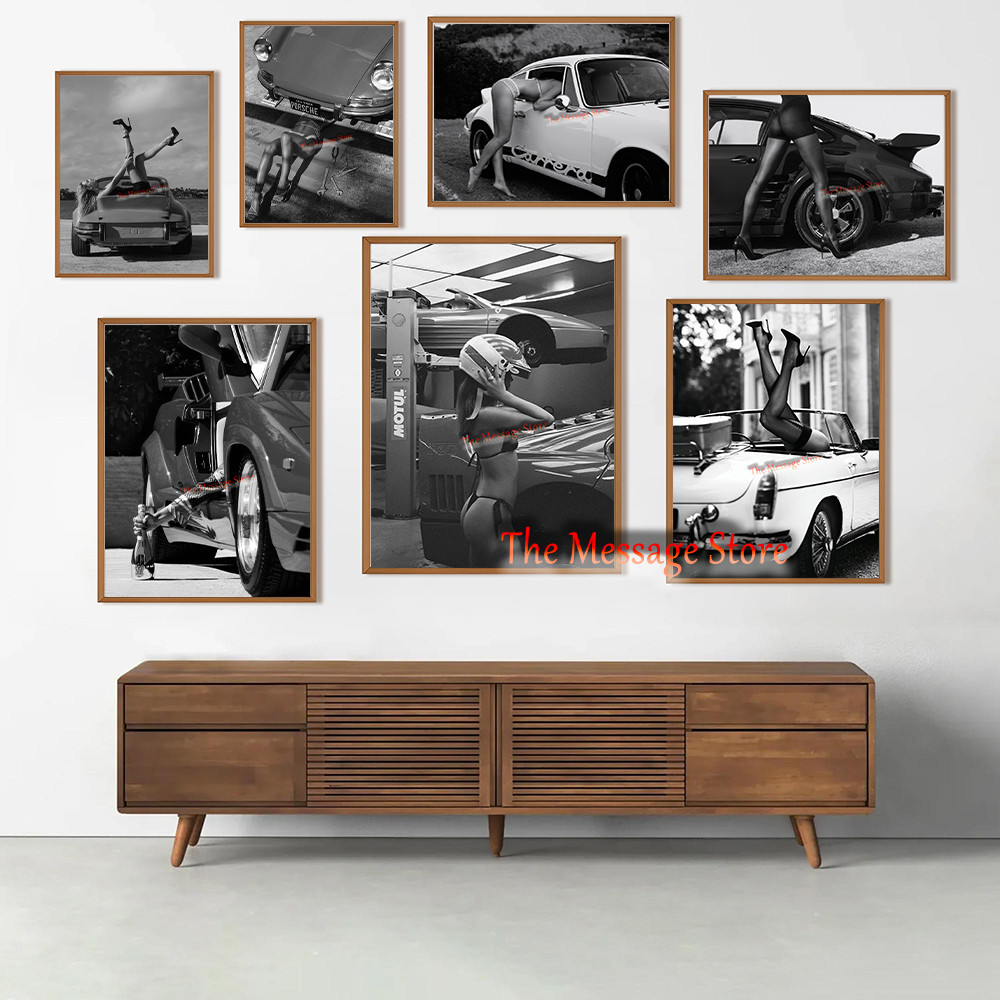 Luxury Lifestyle Japan - Poster su Tela con Auto Sportiva