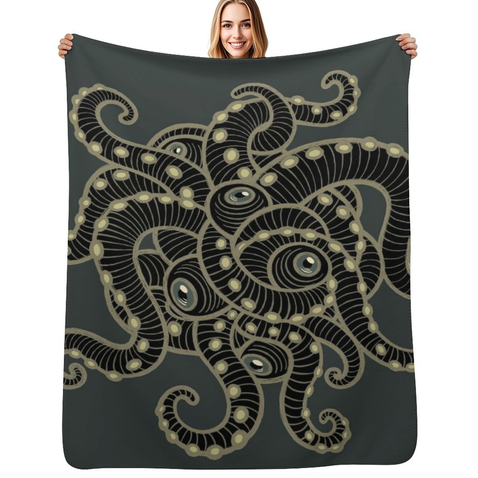 Luxury Lifestyle Travel - Coperta Decorativa Cthulhu Lifestyle, Plaid Carino