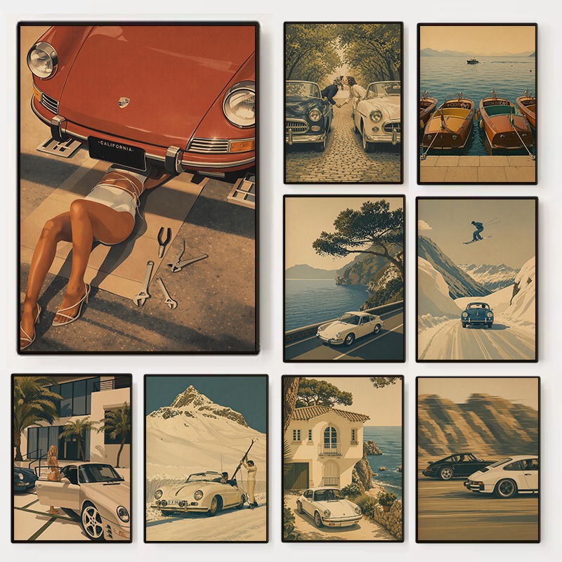 Luxury Lifestyle Travel - Poster di Viaggio Retrò di Lusso