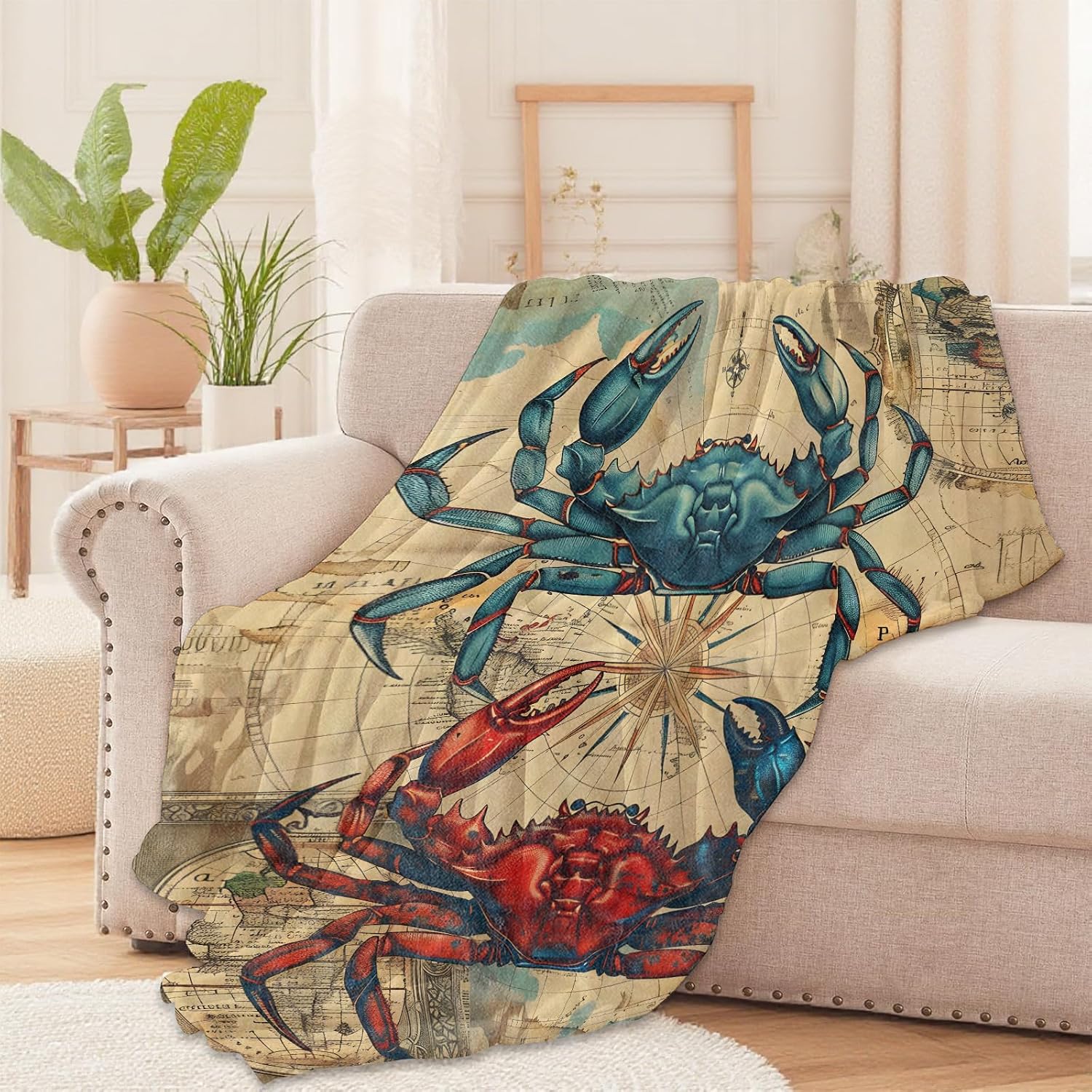 Coperta Vintage con Mappa Naut - Luxury Lifestyle Travel recensione e prezzo