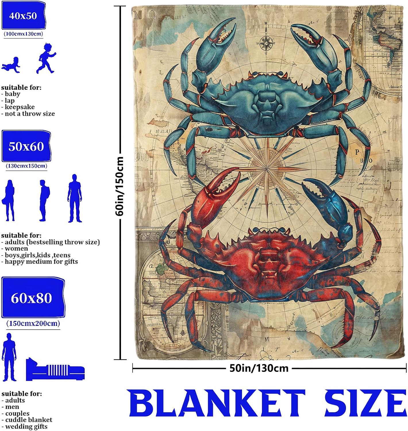 Coperta Vintage con Mappa Naut - Luxury Lifestyle Travel recensione e prezzo