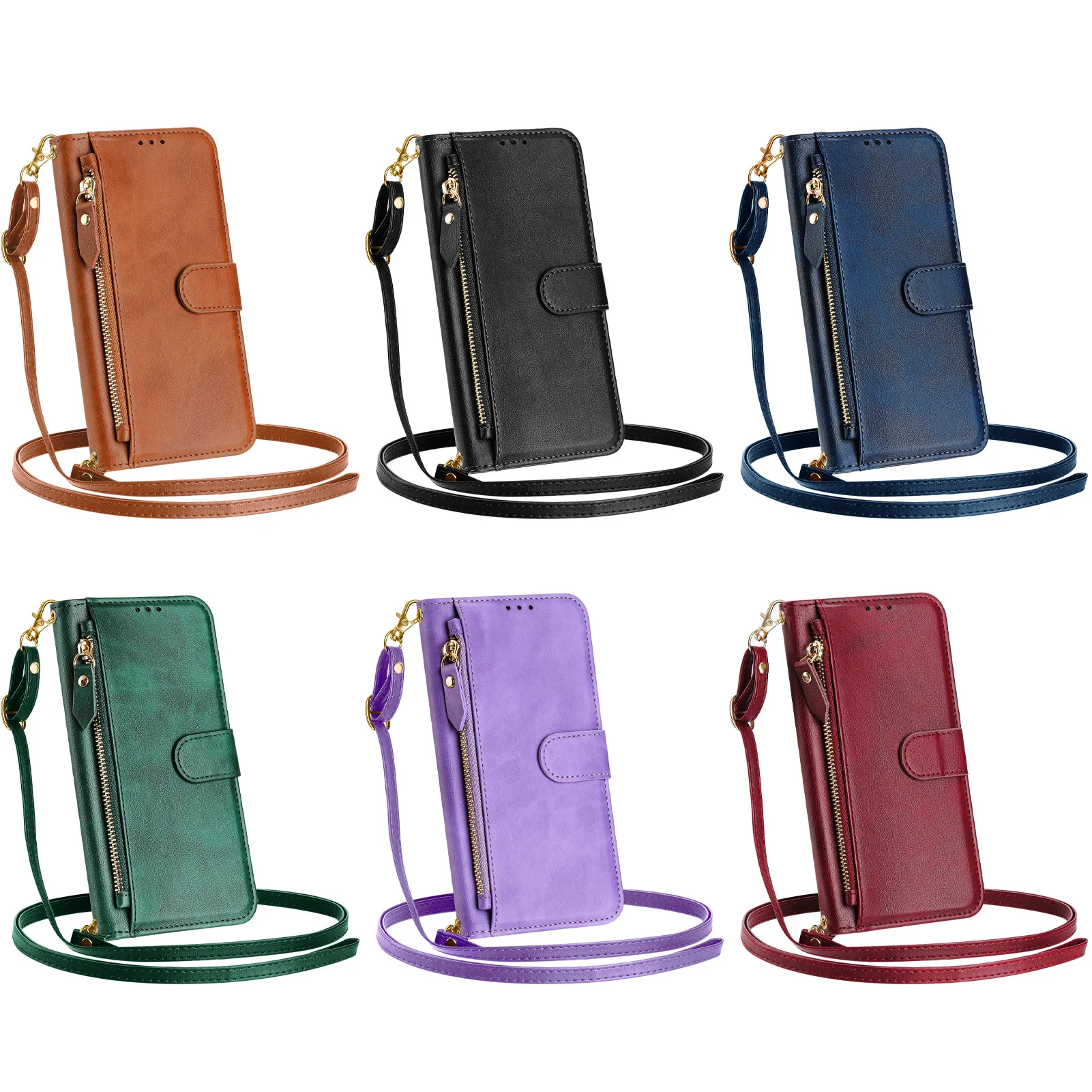 Carte con cerniera a tracolla  - Leather Card Wallet recensione e prezzo